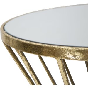 Mauro Ferretti mesa auxiliar Hypnos Ø 35x70 cm oro