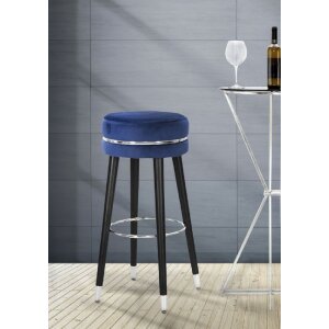 Mauro Ferretti taburete de bar Paris Ø 35x74 cm azul negro