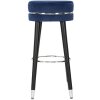 Mauro Ferretti taburete de bar Paris Ø 35x74 cm azul negro
