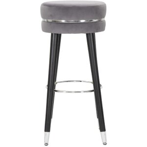 Mauro Ferretti taburete de bar Paris Ø 35x74 cm gris negro