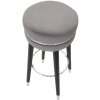 Mauro Ferretti taburete de bar Paris Ø 35x74 cm gris negro
