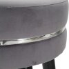 Mauro Ferretti taburete de bar Paris Ø 35x74 cm gris negro