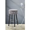 Mauro Ferretti taburete de bar Paris Ø 35x74 cm gris negro