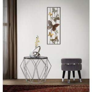 Mauro Ferretti taburete Paris Ø 35x40,5 cm gris plata