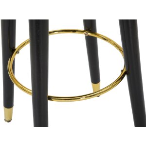 Mauro Ferretti taburete de bar Paris Ø 35x74 cm gris negro oro