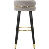 Mauro Ferretti taburete de bar Paris Ø 35x74 cm gris negro oro