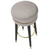 Mauro Ferretti taburete de bar Paris Ø 35x74 cm gris negro oro
