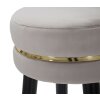 Mauro Ferretti taburete de bar Paris Ø 35x74 cm gris negro oro