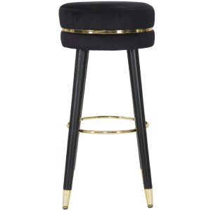 Mauro Ferretti taburete de bar Paris Ø 35x74 cm oro negro