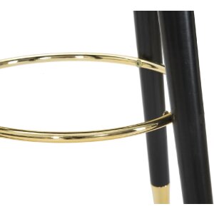 Mauro Ferretti taburete de bar Paris Ø 35x74 cm oro negro