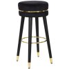 Mauro Ferretti taburete de bar Paris Ø 35x74 cm oro negro