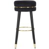 Mauro Ferretti taburete de bar Paris Ø 35x74 cm oro negro