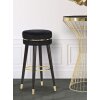 Mauro Ferretti taburete de bar Paris Ø 35x74 cm oro negro