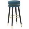 Mauro Ferretti taburete de bar Paris Ø 35x74 cm oro petróleo negro