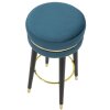 Mauro Ferretti taburete de bar Paris Ø 35x74 cm oro petróleo negro