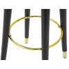 Mauro Ferretti taburete de bar Paris Ø 35x74 cm oro petróleo negro