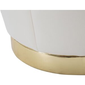 Mauro Ferretti taburete Paris Ø 43x43 cm crema oro