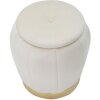Mauro Ferretti taburete Paris Ø 43x43 cm crema oro