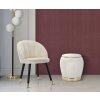 Mauro Ferretti taburete Paris Ø 43x43 cm crema oro