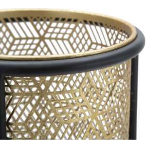 Jardinera Mauro Ferretti Doppio Ø 23x80 cm oro negro