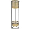 Jardinera Mauro Ferretti Doppio Ø 23x80 cm oro negro