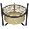 Jardinera Mauro Ferretti Doppio Ø 23x80 cm oro negro