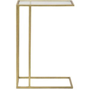 Mesa de sofá Mauro Ferretti 40,5x25,5x60 cm dorada