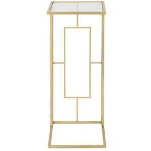 Mesa de sofá Mauro Ferretti 40,5x25,5x60 cm dorada