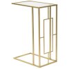 Mesa de sofá Mauro Ferretti 40,5x25,5x60 cm dorada