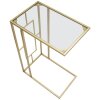 Mesa de sofá Mauro Ferretti 40,5x25,5x60 cm dorada