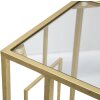 Mesa de sofá Mauro Ferretti 40,5x25,5x60 cm dorada