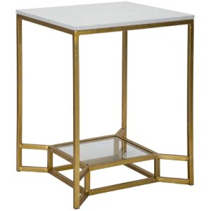 Mauro Ferretti mesa auxiliar Doble Mármol 47x47x60...
