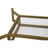 Mauro Ferretti mesa auxiliar Doble Mármol 47x47x60 cm oro blanco