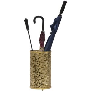 Paragüero Mauro Ferretti Holes Glam Ø 24x43 cm oro