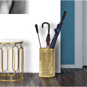 Paragüero Mauro Ferretti Holes Glam Ø 24x43 cm oro