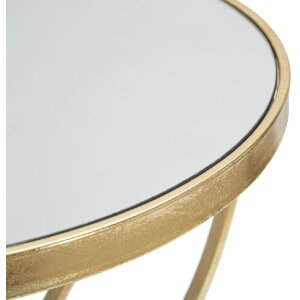 Mauro Ferretti mesa auxiliar mariposa Ø 35x60 cm oro plata