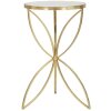 Mauro Ferretti mesa auxiliar mariposa Ø 35x60 cm oro plata