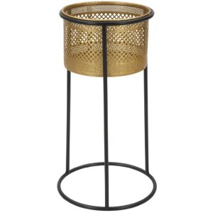 Mauro Ferretti florero individual Ø 25x50 cm oro...