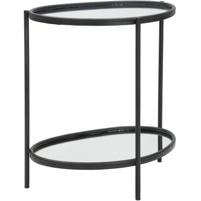 Mauro Ferretti mesa auxiliar Maycos 53.3x36.8x58.4 cm negro