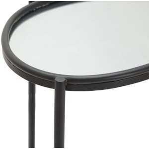 Mauro Ferretti mesa auxiliar Maycos 53.3x36.8x58.4 cm negro