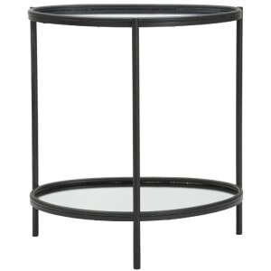 Mauro Ferretti mesa auxiliar Maycos 53.3x36.8x58.4 cm negro
