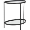 Mauro Ferretti mesa auxiliar Maycos 53.3x36.8x58.4 cm negro