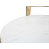 Mauro Ferretti mesa auxiliar mármol redonda 40x43x50 cm oro blanco