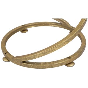 Mauro Ferretti mesa auxiliar espiral mármol Ø 27,5x47,5 cm oro blanco
