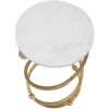 Mauro Ferretti mesa auxiliar espiral mármol Ø 27,5x47,5 cm oro blanco