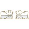 Estantería de pared Mauro Ferretti set de 2 41,5x18x20,5 cm oro