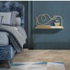 Estantería de pared Mauro Ferretti set de 2 41,5x18x20,5 cm oro