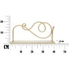 Estantería de pared Mauro Ferretti set de 2 41,5x18x20,5 cm oro