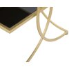Mauro Ferretti mesa auxiliar doble 45x45x55 cm oro negro