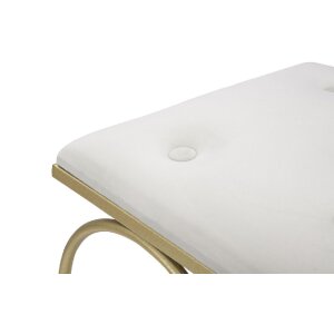 Mauro Ferretti taburete corazón 50x37.5x51.5 cm oro crema